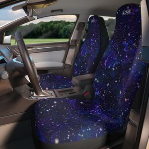 Le siège de voiture couvre la couverture d'espace sombre profond pour la galaxie de femmes de véhicule