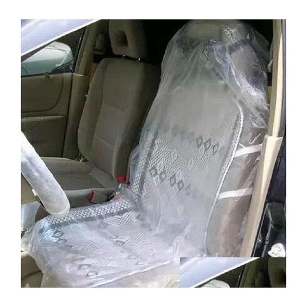 Housses de siège de voiture jetables en plastique transparent imperméable anti-poussière pour la réparation des animaux de compagnie, etc. Livraison mobile Mobiles Motos Accès intérieur DHZ9D