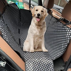 Housses de siège de voiture Transporteurs de chiens Tapis de couverture arrière pour animaux de compagnie imperméables Protecteur de hamac avec ceinture de sécurité