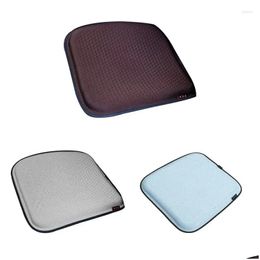 Housses de siège de voiture Ers coussin gel nid d'abeille coussin amélioré double antidérapant pour chaise de bureau sciatique fauteuil roulant livraison directe automobiles Otnx8