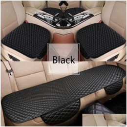 Housses de siège de voiture Ers Flash Mat Cuir Er pour Dacia Sandero Duster Logan Coussin Accessoires intérieurs Drop Delivery Mobiles Moto Dhf18