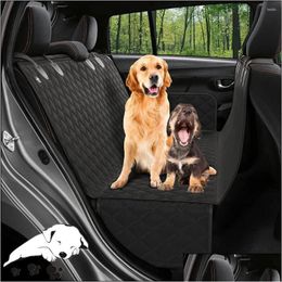 Housses de siège de voiture ERS Fournitures Chenil étanche Coussin arrière pour animaux de compagnie Oxford Tissu Chien Drop Livraison Automobiles Motos Accès intérieur Ot6Eo