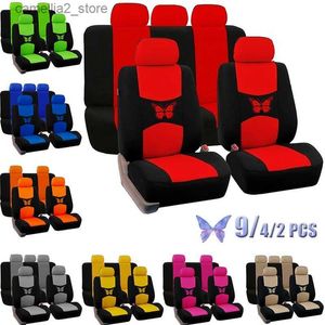 Car Seat Covers Fashion Universal Cover Protection Women Interior Accessories (9 Colors) Q231120