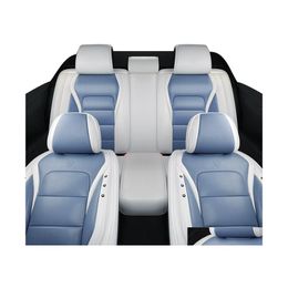 Auto -stoelbekledingen Fit accessoires Interieur ER's FL Set voor sedan pu lederen naast