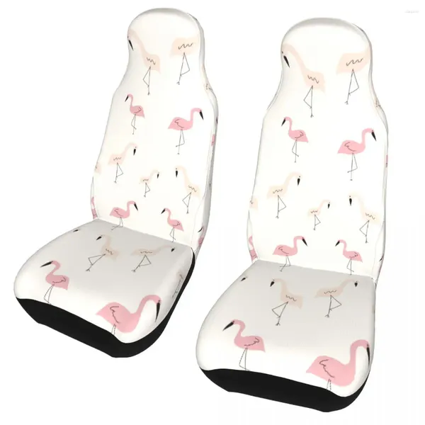 Cubiertas de asiento de coche Cubierta de animal de pájaro flamenco Cuatro estaciones Adecuado para todo tipo de modelos Cojín de tela de flocado trasero delantero Pesca