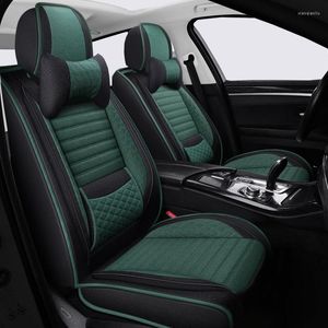 Fundas de asiento de coche funda de lino para Infiniti todos los modelos FX EX JX G M QX50 Q70L QX60 QX56 Q50 QX70 Q60 QX80 acceso automático