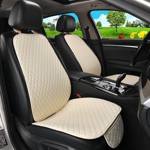 Housses de siège de voiture, housse en lin avec dossier, tapis de protection de coussin Automobile pour intérieur de voiture