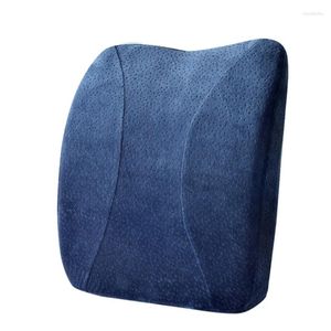 Housses de siège de voiture, coussin lombaire en mousse, oreiller de Massage du dos au bureau à rebond lent