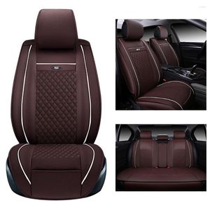 Auto-stoelhoezen voor 99% model Universal Leather Front Auto Cushions Automotive interieuraccessoires 5-zits 5-zits