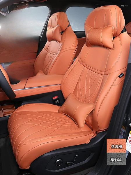Housses de siège de voiture pour Changan Deepal S7 2024, ensembles de housses en cuir respirant, protection entièrement entourée, accessoires d'intérieur