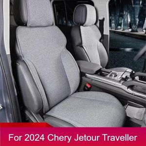 Couvoirs de siège d'auto pour couverture Fit Chery Jetour Traveler T2 2024 MATÉRICAUX DE MATÉRICE DE LINE