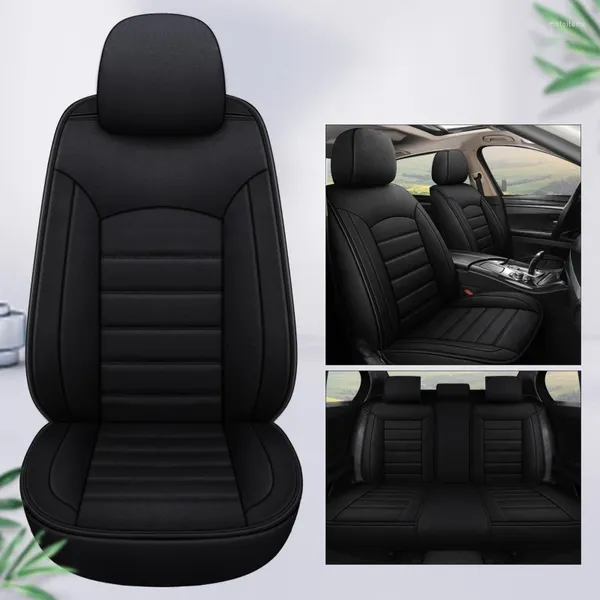 Fundas de asiento de coche para F10 G30 E46 E91 Touring F40 F44 F11 G20 F31 Serie 1 X3 X5 conjunto completo Universal de accesorios de lino para automóvil