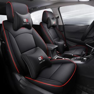 Mode Luxe autostoelhoezen voor Hyundai IX35 Design Beschermende stoel Waterdicht leermushion met lumbale ondersteuning Black Green