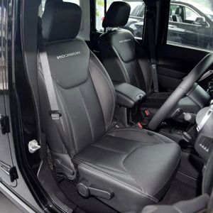 Housses de siège de voiture en Faux cuir, personnalisées, pour Jeep Wrangler III Unlimited JK 2006 – 2024, 2 sièges avant uniquement, accessoires d'intérieur