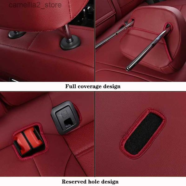 Cubiertas de asientos para el automóvil para Mini Cooper R50 R56 F56 Clbuman Countryman Man Luxury Custom Leather Interior Accessorios interiores Q231120