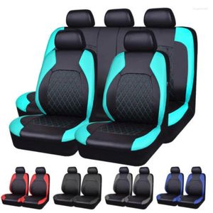 Housses de siège de voiture universelles quatre saisons, housse de Protection complète en cuir de luxe de qualité, accessoires confortables