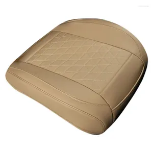 Couvertures de siège d'auto Couvercle avant pour le coussin en cuir PU Soft confortable Prise en charge de la jambe Oreiller Protecteur Anti Slip Design Cars