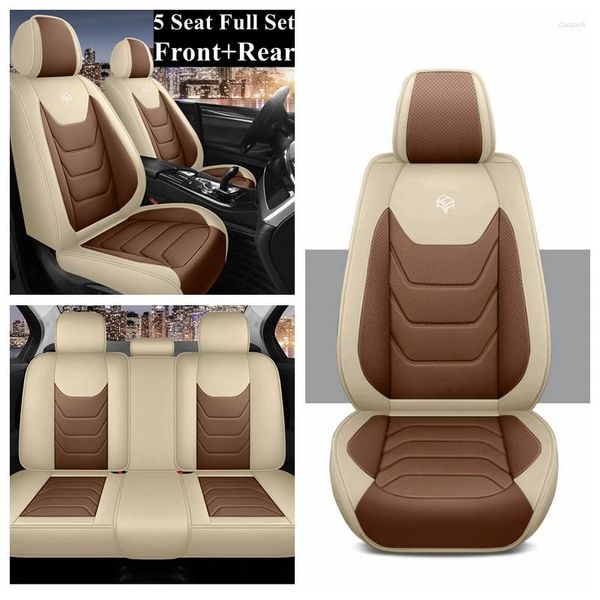 Cubiertas de asiento del automóvil trasero trasero 5 juego completo para Altea Arona Ateca Exeo Ibiza Ibl ibx Leon Toledo Automobiles