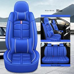 Housses de siège de voiture ensemble complet en cuir universel adapté à la plupart des modèles housse de protection accessoires intérieurs automobiles