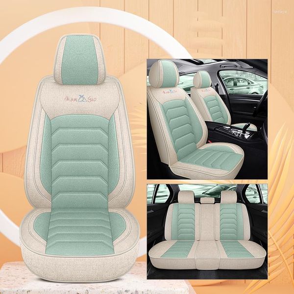 Fundas de asiento de coche, juego completo Universal para Chery Tiggo 2 3 8 7 Pro Arrizo Flax, accesorios para automóviles