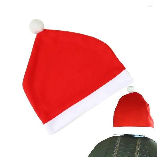 Couvercles de siège d'auto Coque d'appui de style Santa Hat Mignon de Noël mignon docor intérieur universel