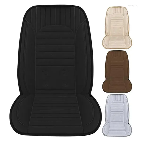 Cubiertas de asiento de automóvil Cubierta calefactada 12V Calentador Calentador Calefacción eléctrica de invierno Estera suave para vehículos SUV Camiones