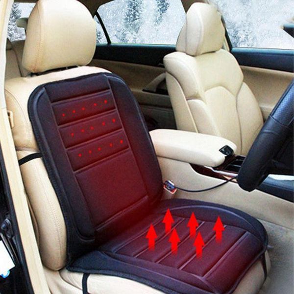 Housses de siège de voiture chauffantes pour voitures, coussin chauffant électrique, housse d'hiver, accessoires Automobiles