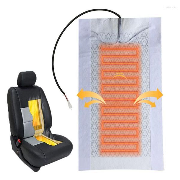 Couvercles de siège d'auto PAD CHAUD DE CARBON FIBRE MATE DE CHAUFFICATION FAST pour la plupart des sièges avec un système CC 12V sur le cuir