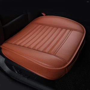 Housses de siège de voiture en cuir de haute qualité charbon de bambou ceinture de sécurité arrière fournitures intérieures coussin de chaise automatique universel