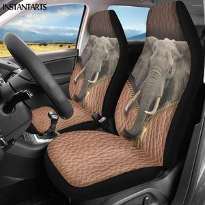 Housses de siège de voiture INSTANTARTS Creative Animals Prints Protecteur de sièges d'automobile Anti-dérapant Respirant Polyester Taille universelle Fit Most