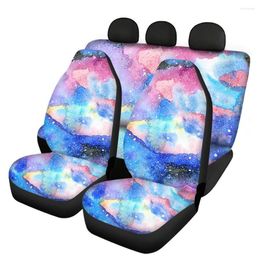 Auto -stoel omvat instantArs Fantasy Starry Sky Sky Design Set Set Easy Colorfast Mooie Automobile Decoratieve accessoires