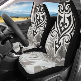 Auto -stoel omvat instantarts Polynesisch abstracte patroon voor lichtgewicht lichtgewicht elastische zadel deken bucket protetor