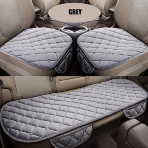 Housses de siège de voiture KANGLIDA housse en peluche coussin anti-dérapant universel coussin de chaise avant pour véhicule Auto protecteur chaud