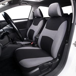 Fundas de asiento de coche KBKMCY, juego de poliéster envejecido actualizado, apto para la mayoría de los coches, fácil de instalar, Protector trasero delantero, accesorios interiores