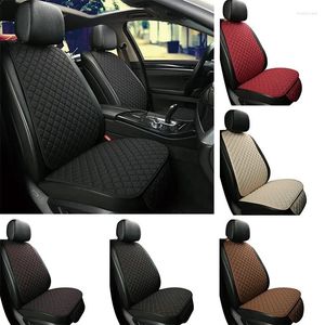 Auto -stoelbekleding grote vlasafdekking Protector Linnen voor achterkant achterste kussenbeveiligingskussent Mat rugleuning voor auto interieur truck SUV bestelwagen