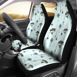 Car Seat Covers Largemouth Bass Fishing Amazing Pattern 211007 Pack Of 2 Universal Front Protective Cover