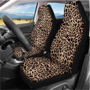 Housses de siège de voiture imprimé animal léopard avant ensemble motif guépard protecteur de véhicule pour voitures berline SUV
