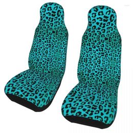 Housses de siège de voiture léopard, couverture universelle tout-terrain, adaptée à tous les types de modèles, style en Polyester coloré