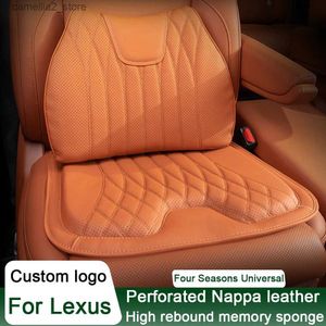 Housses de siège de voiture Coussin de siège de voiture de luxe Coussin de soutien de taille de siège automatique Oreiller lombaire pour Lexus ES IS LS RX NX GS CT GX RC LC LX 200 250 350 450 Q231120