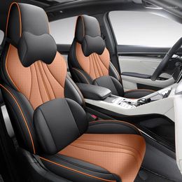 Housses de siège de voiture de luxe en cuir personnalisé, ensemble complet pour BYD Song Pro 2024, accessoires de style d'intérieur automobile