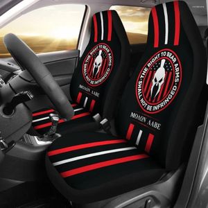 Housses de siège auto Molon Labe The Right To Bear Arms 2Nd Amendment Cover Pack de 2 protection avant universelle