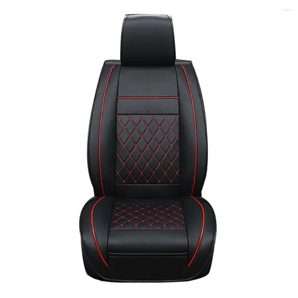 Fundas de asiento de coche Protector suave de cojín universal de cuero PU delantero multicolor