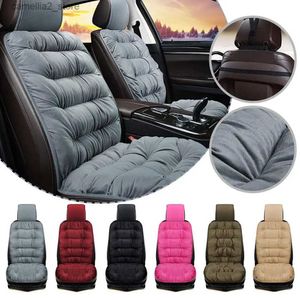 Housses de siège de voiture Nouveau coussin de siège d'hiver de voiture coussin chaud et doux siège avant de voiture fournitures en molleton de coton couverture doublure couverture siège de voiture flocage Cus I0B3 Q231120