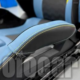 Cubiertas de asiento para el automóvil Oiomotores M Carbon Bucket Bolster Protector de cuero genuino para G87 M2 G80 G81 M3 G82 G83 M4 F90 M5 F92 M8