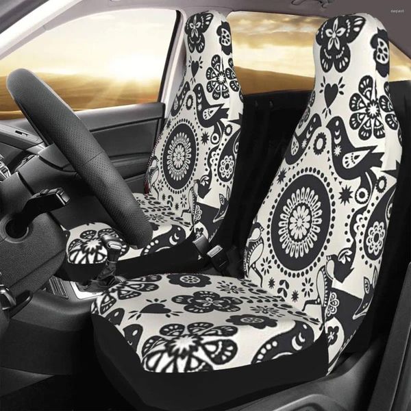 Fundas de asiento de coche, alfombra oriental, funda Retro con estampado personalizado, Protector frontal universal, accesorios, juego de cojines