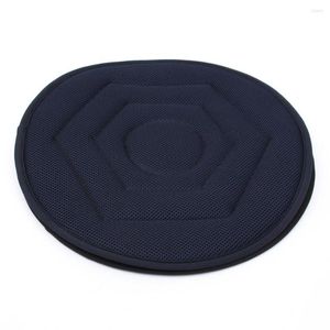 Auto-stoelbedekkingen Origineel katoenen niet-slip kussen 360 Roterend geometrisch patroon Revolving geheugen Swivel Foam Mobility Aid Cover