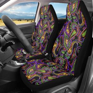 Auto -stoelbedekkingen Paisley Patroon Retro Design Universal Stijlvolle print voor Auto SUV Trucks Non Slip Interior Cover