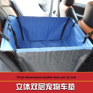 Housses de siège de voiture pour animaux de compagnie tapis pour chien rangée arrière simple pliable Double luxe CD50 Q02