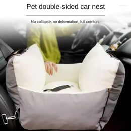 Housses de siège de voiture Coussin de lit de sécurité pour animaux de compagnie Chenil Tissu double face Fournitures entièrement amovibles et lavables Housse pour chien