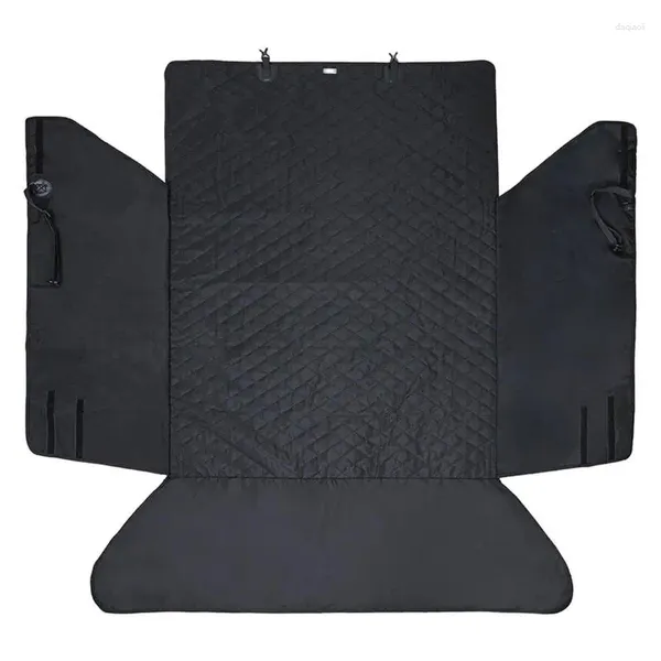 Housses de siège de voiture, tapis de protection pour coffre d'animaux de compagnie, avec rideaux de protection étendus, doublure antidérapante pour SUV, siège arrière pour chien